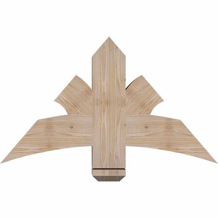 Ekena Millwork Davenport Smooth Timber Gable Bracket, Douglas Fir, 36"W x 21"H x 5 1/2"D x 5 1/2"F, 14/12 Pitch GBW036X21X0606DAV00SDF